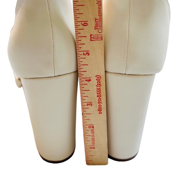 Lulus Off White Ankle Strap Heels Shoes - Picture 8 of 10